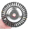 6Inch Steel Wire Wheel Brush Disc Garden Rotary Weed Brush Cutter Head Lawn Mower Universal Trimmer Head Steel Wire Wheel Brush 6