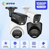 ANNKE 1080P HD-TVI Sécurité Caméra Kit 4Pcs 2MP Bullet Extérieur Résistant Aux Intempéries Boîtier 66ft Super Vision Nocturne Intelligente IR CCTV Caméra 1