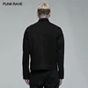 PUNK RAVE Men’s Punk Rugged Slim Fitting Jacket Casual Black Shirts Men Clothing   Four Seasons Spring/Autumn 3