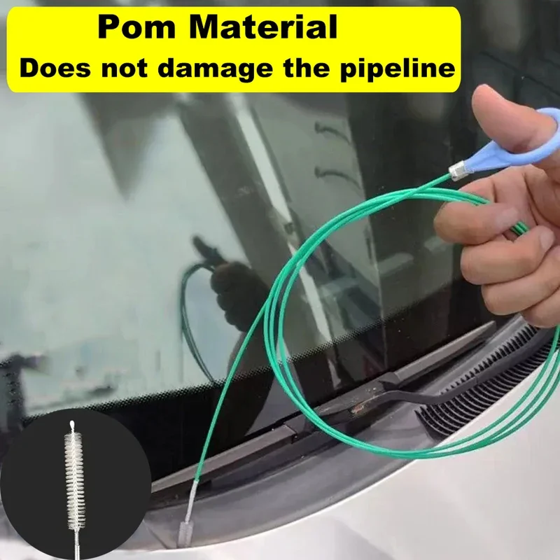 3m/5m Car Drain Dredge Cleaning Brush Auto Sunroof Drain Hole Clog Brush Long Hoses Cleaning Tool Universal Pipe Cleaner