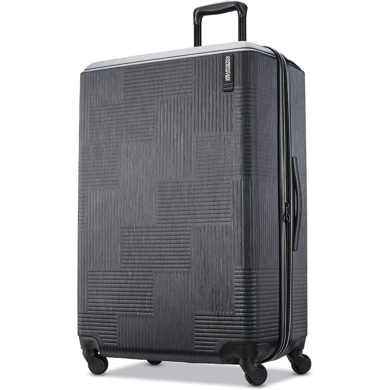 

XLT Expandable Hardside Luggage with Spinner Wheels, Jet Black, Checked-Large 28-Inch