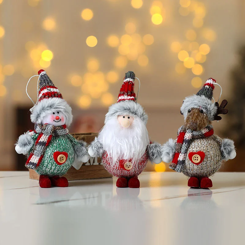 New Year Christmas Tree Decorations Cute Dolls Pendant Navidad Home Decor Christmas Tree Ornaments Xmas Gift