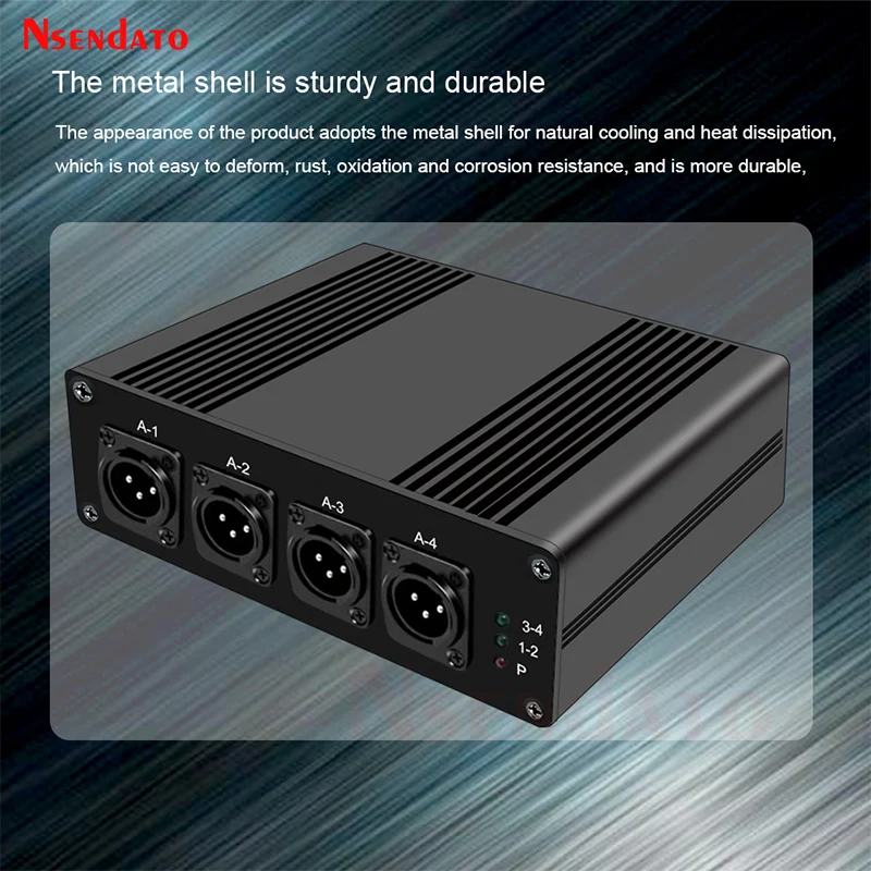 4 Channels XLR Balanced Audio Fiber Optical Extender Over Optical Fiber 20km XLR Balanced Audio Transmitter and Receiver Kit