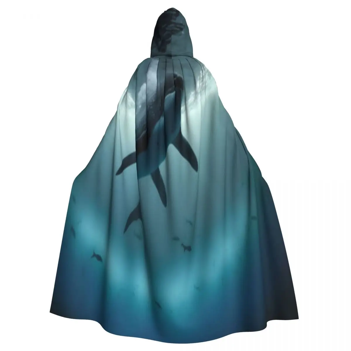 

Unisex Witch Party Reversible Hooded Adult Vampires Cape Cloak Shark