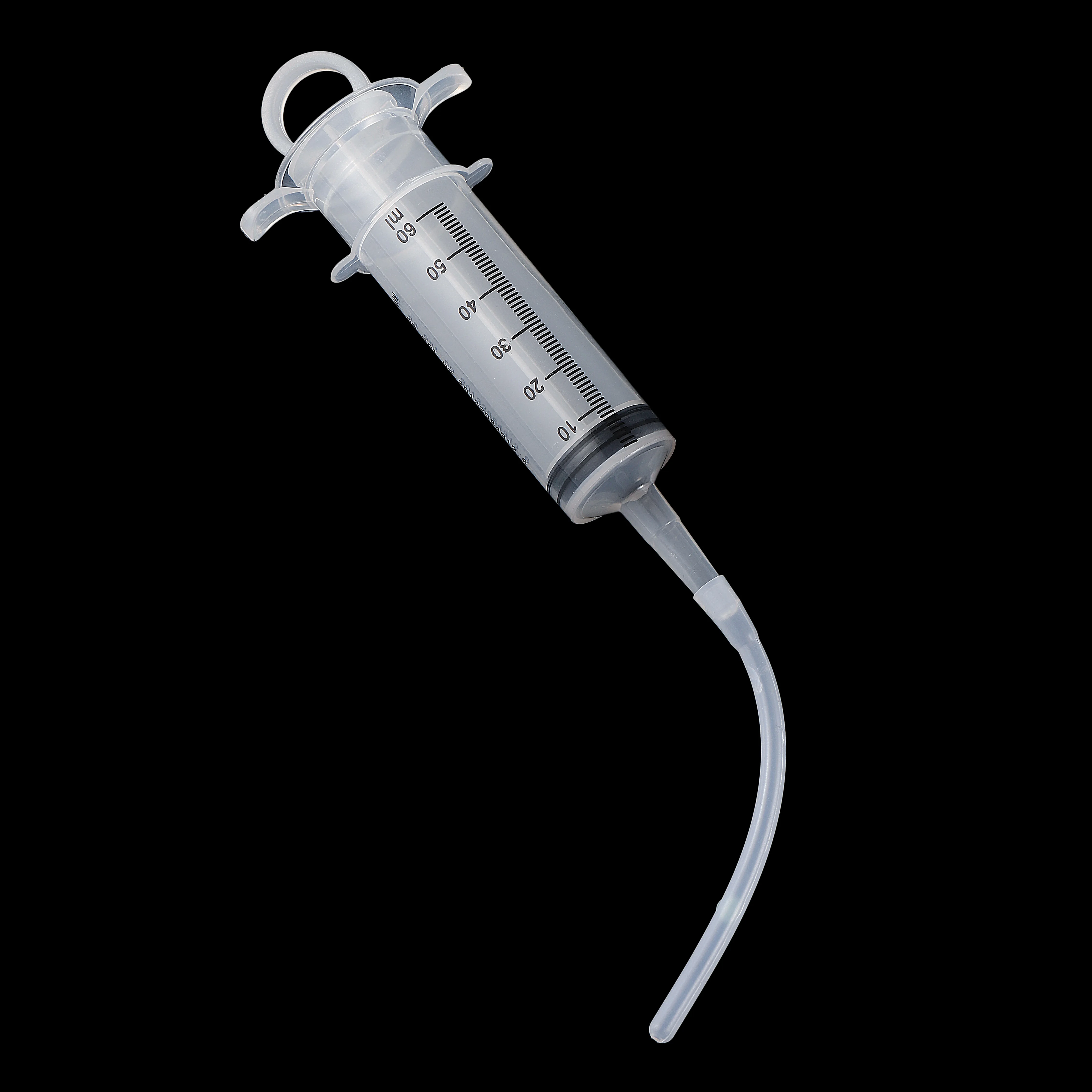Chick Feeding Syringe Liquid Medicine Feeder Push Tube Pigeon Quail Feeding Medicine Food Grade Silicone Tube 60ml