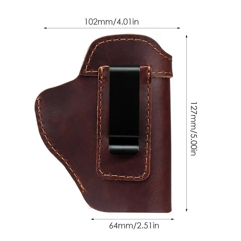 PU Leather Concealed Carry Holster Clip Case Holster Strategic Holster For SW MP Shield G26 43