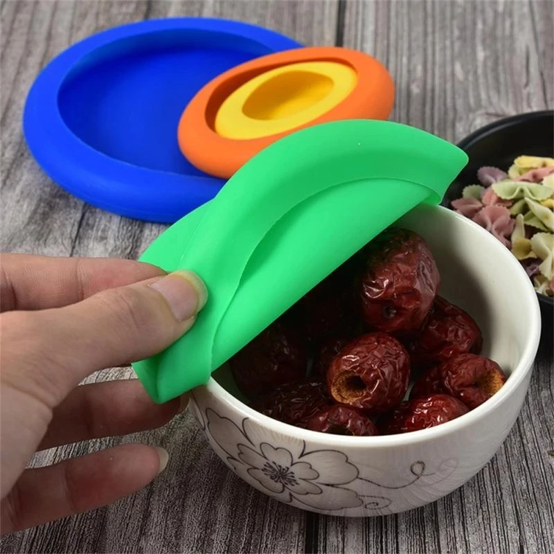 4pcs-Set-Silicone-Fresh-Keeping-Cover-Lid-Vegetable-Storage-Cover-Reusable-Food-Storage-Fresh-Keeping-Fresh.jpg 4Db/Beállított Szilikon Friss Tartó Fedél Zöldségtároló Fedezet Újrafelhasználható Élelmiszer -Tárolás - Image 6