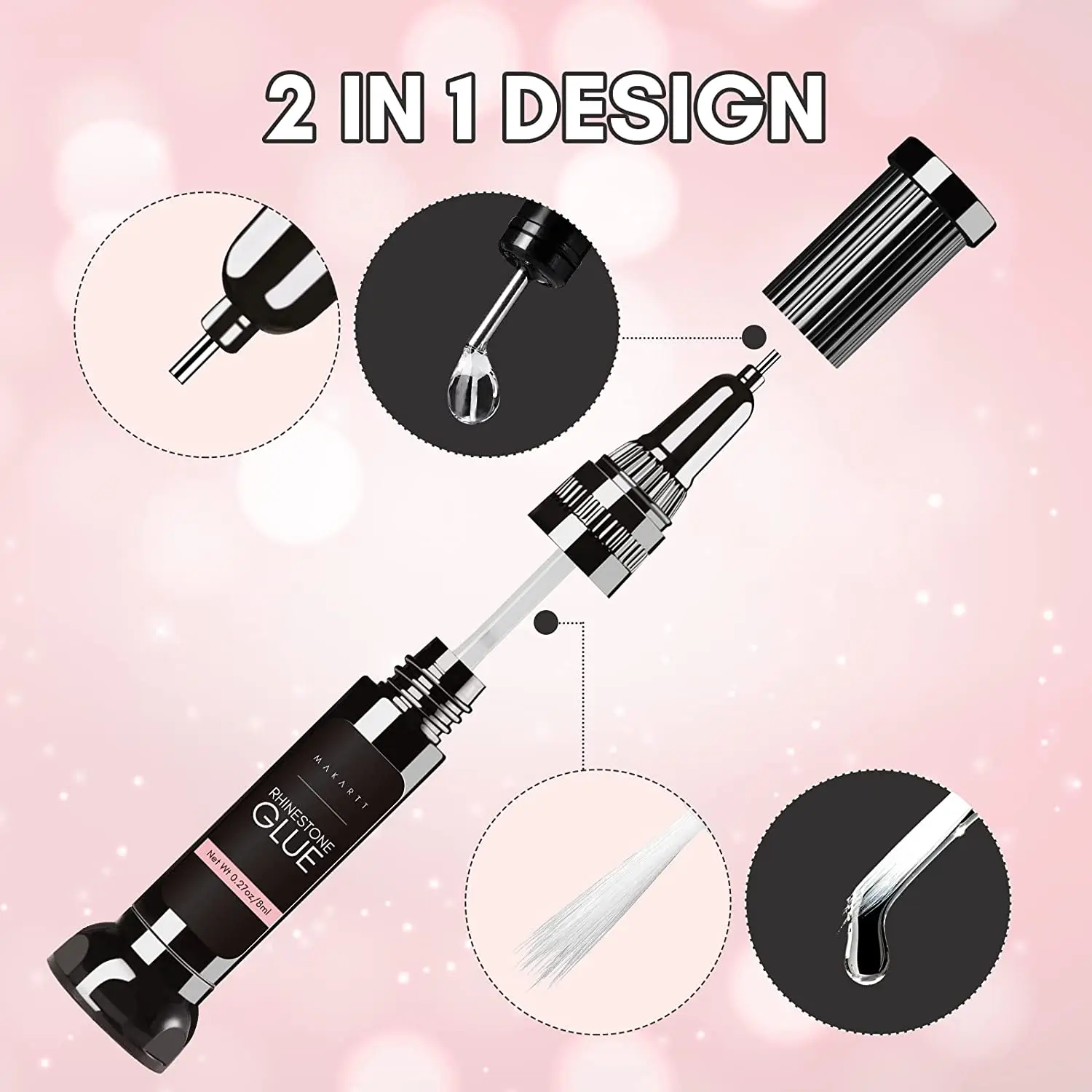 Nail glue Makartt Nail Rhinestone Glue Gel for charms