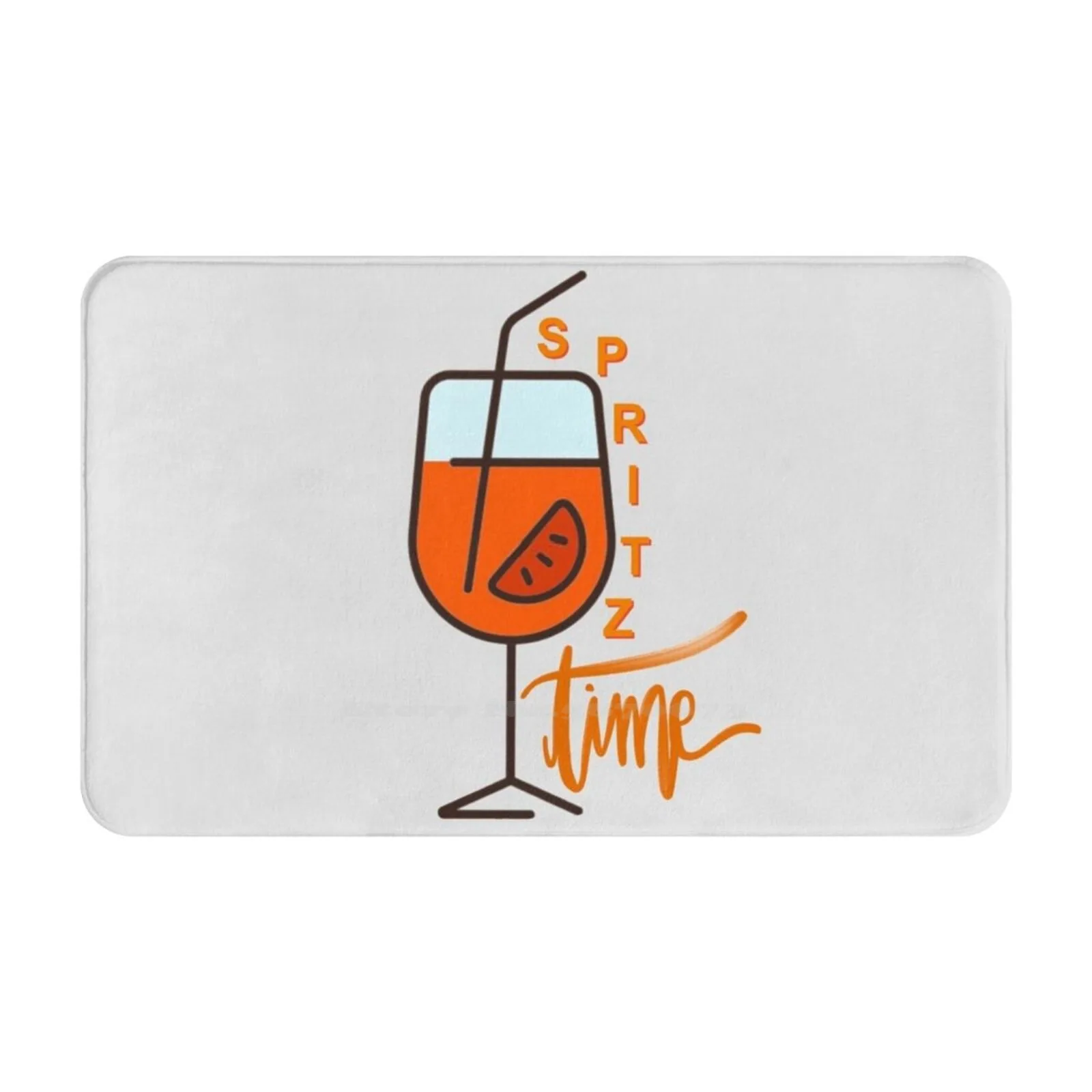 Spritz Time 3D Soft Tappetino Antiscivolo Tappeto Tappeto Foot Pad Spritz Drink Wine Oclock Wine Time Fun Drink Orange Italy Firenze Europe