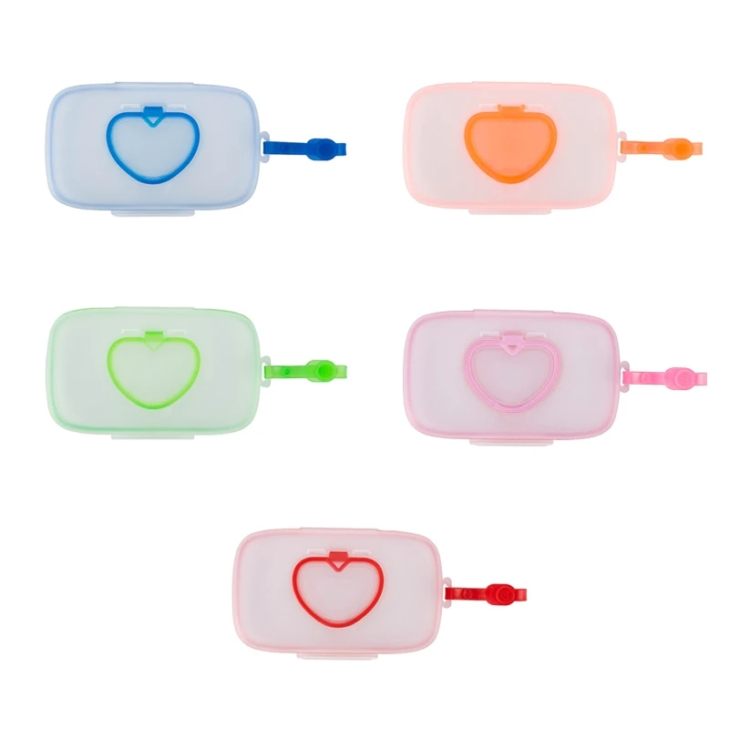 Baby Wipe Dispenser Portable Refillable Wet Tissue Box Container Reusable Travel Wipe Holder for Case Storage 2