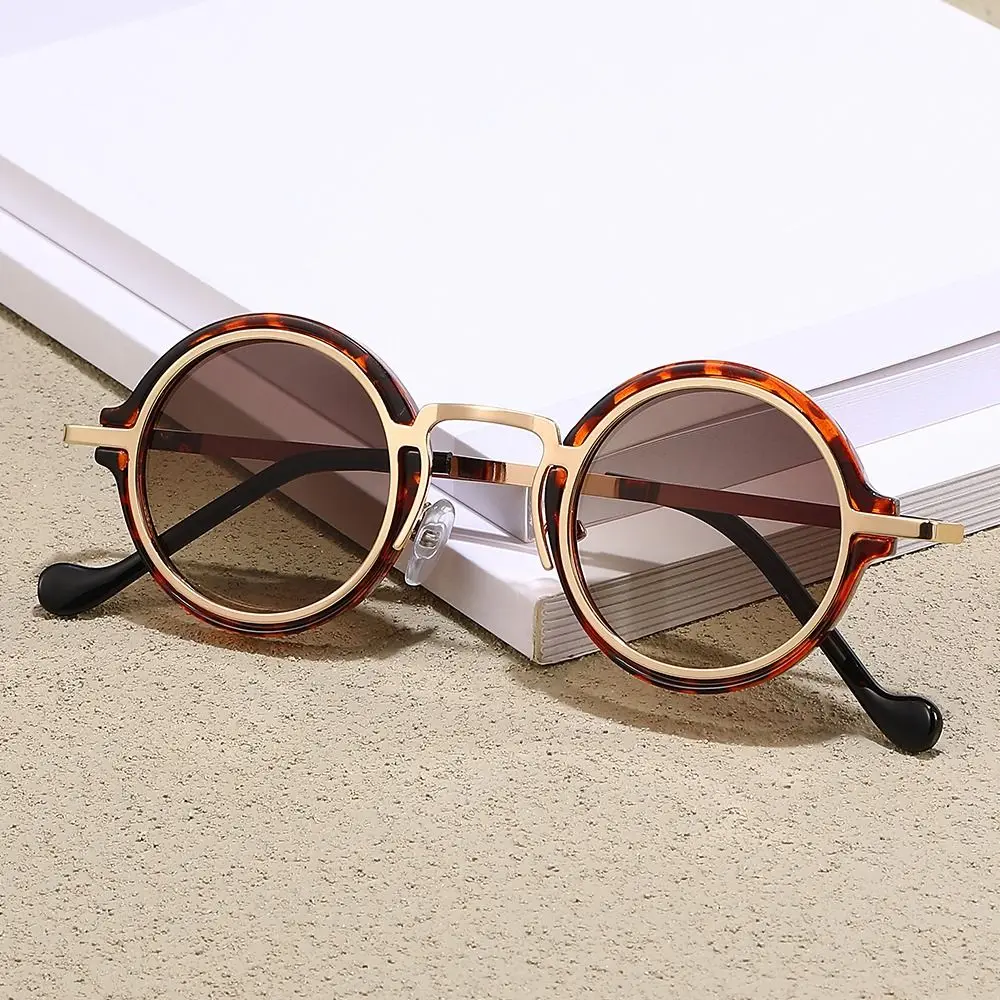 

Trendy Metal Small Frame Round Sunglasses for Women & Men Retro Punk Shades Vintage Driving Sun Glasses
