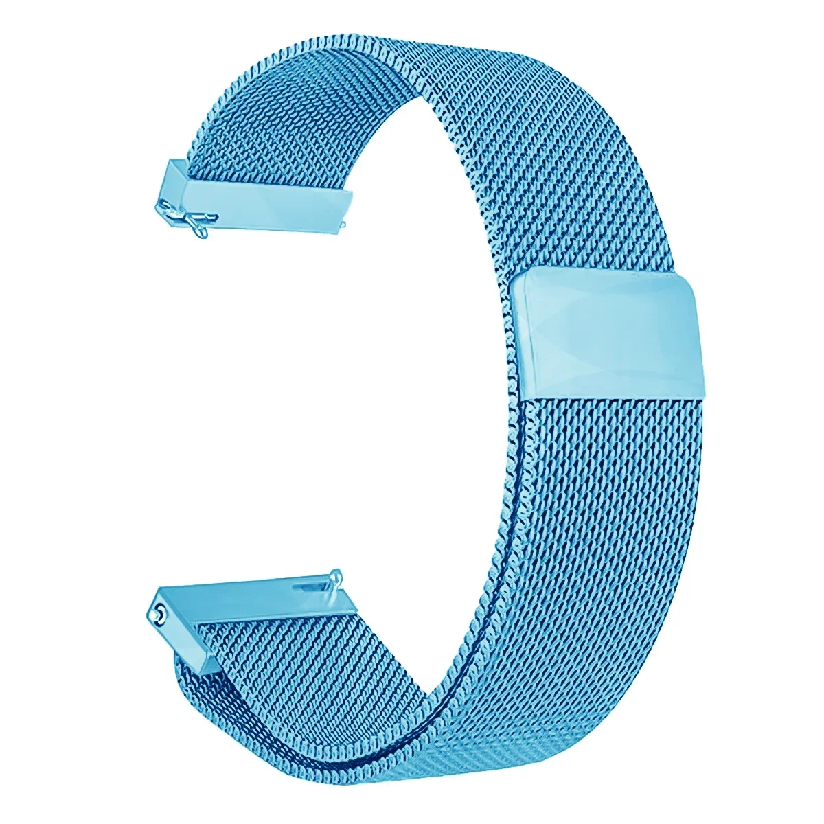 Stylish Magnetic Metal Milanese Loop Strap Bracelet, 22mm/20mm Band