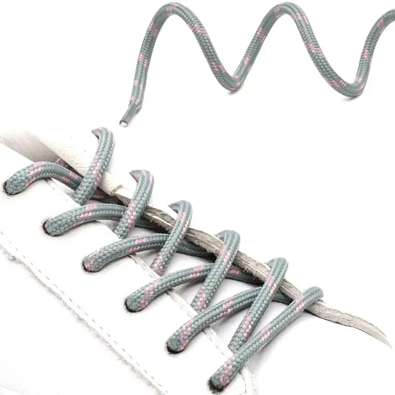 1Pair Round Shoelaces Outdoor Hiking Sports Shoe Laces Kids Sneakers Shoe lace Length 100/120/140/160CM Lacets Baskets 19 Colors