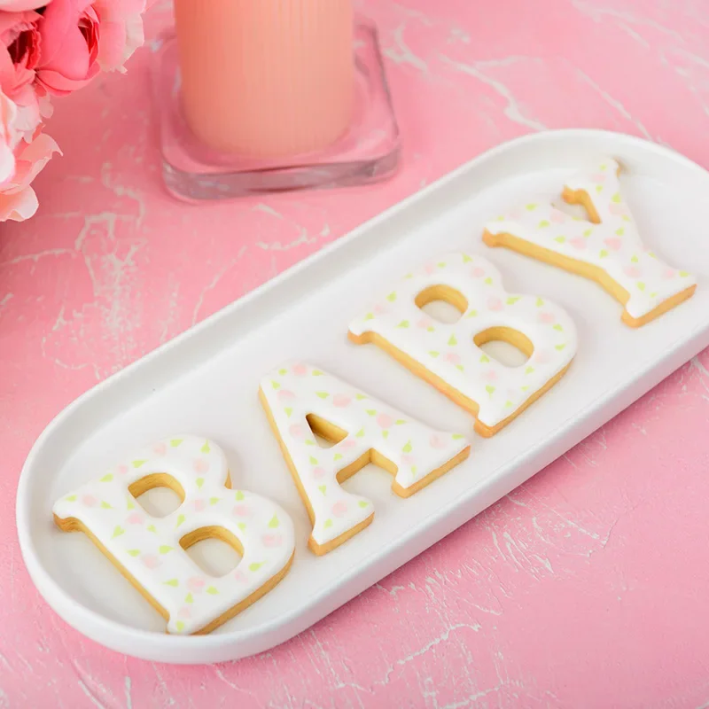 A-Z English Letter Cake Decoration Tools Large Alphabet Birthday Wedding Cake Biscuit Mould DIY Fondant Pastry Cookie Cutter cookie cutter baking mold cookie mould cookie printing mold fondant cutter baking decorating tools cookie maker press kit