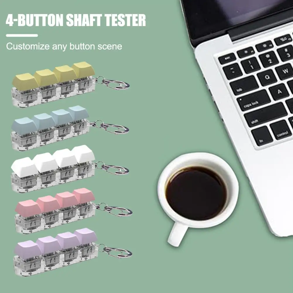 

4-button Shaft Tester Mechanical Keyboard For CHERRY Shaft Tester DIY Fidget Button Keycap Q0L9