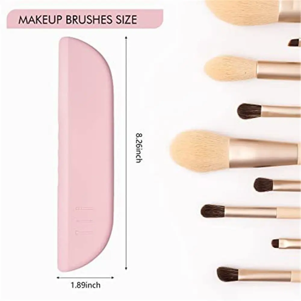 Portable Rose Gold Makeup Brush Holder Organizer Bag Waterproof