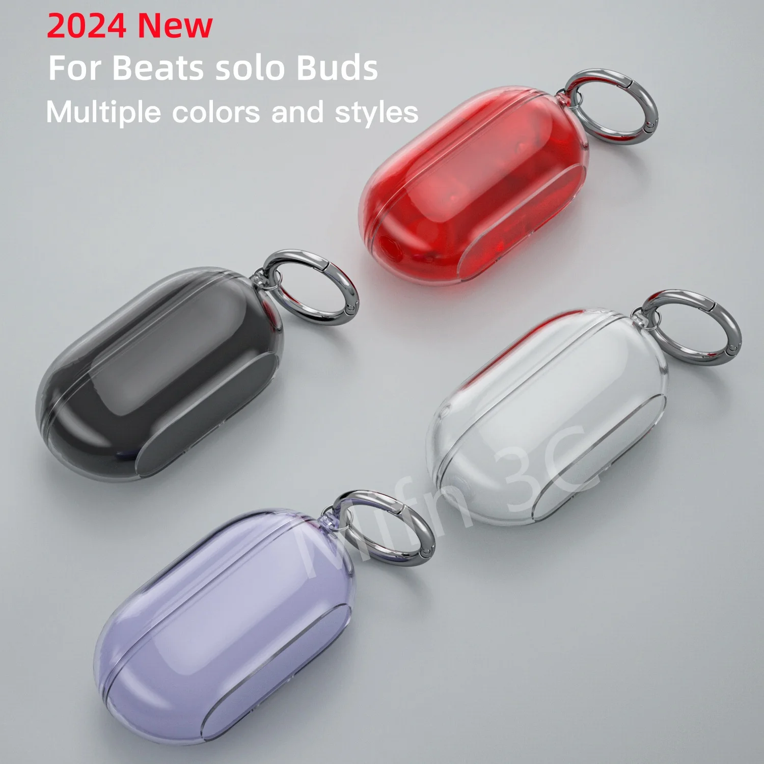 2024 New For Beats solo Buds Earbuds case Soft Transparent