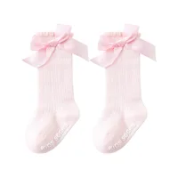 Baby Stuff Newborn Girls  Princess Bow Socks Spring Autumn Cotton Children Socks Non-slip Stockings Infant Accessories  Clothes 5