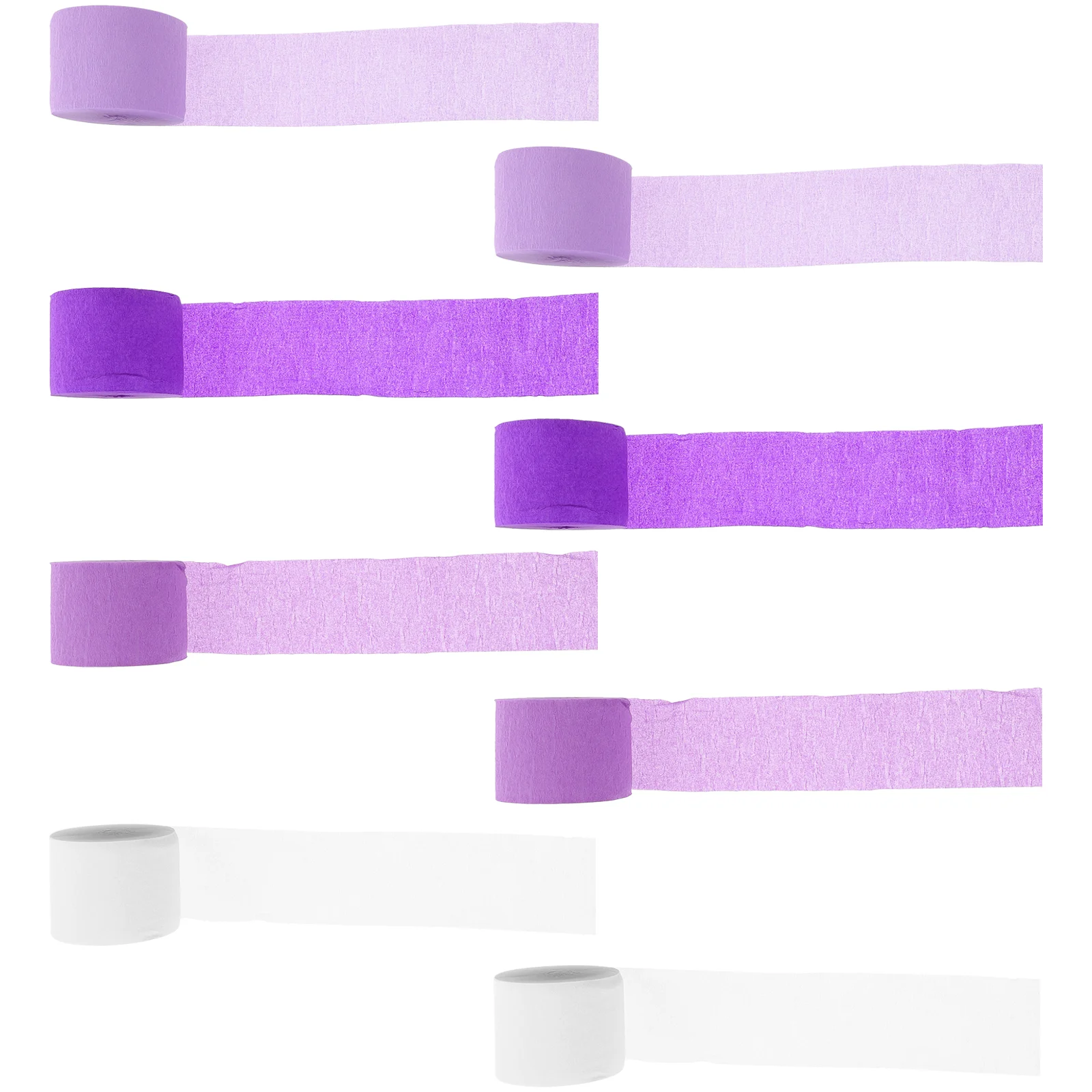 

8 Rolls Ribbon Celebration Prop Wedding Decorations Crepe Paper Streamers Colored Decorative Party Gathering Accessory
