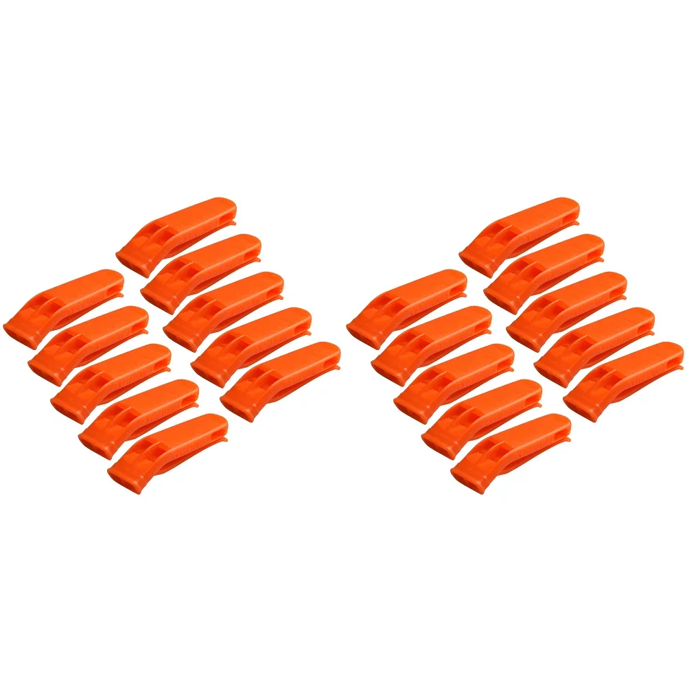5-Pack Outdoor Survival Emergency Loud Double Pipe Whistles
