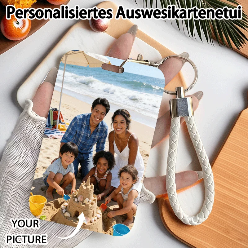 Acrylic Custom Photo Card Holder - Protective Keychain Wallet
