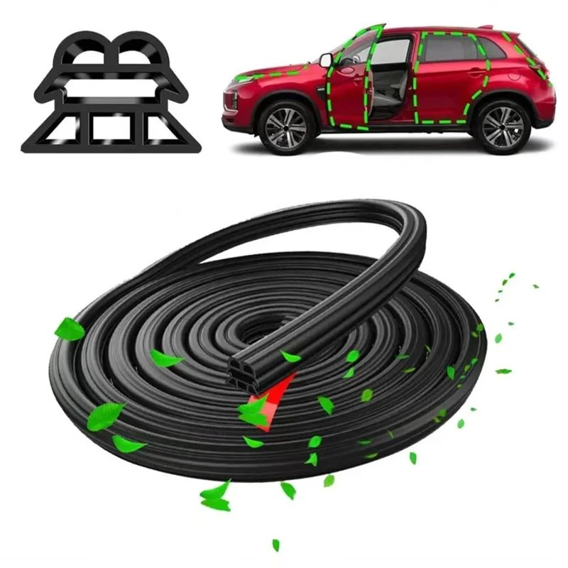 Premium 3-Layer Rubber Seal Strips for Car Doors - Soundproof & Weatherproof Insulation, Available in Multiple Lengths