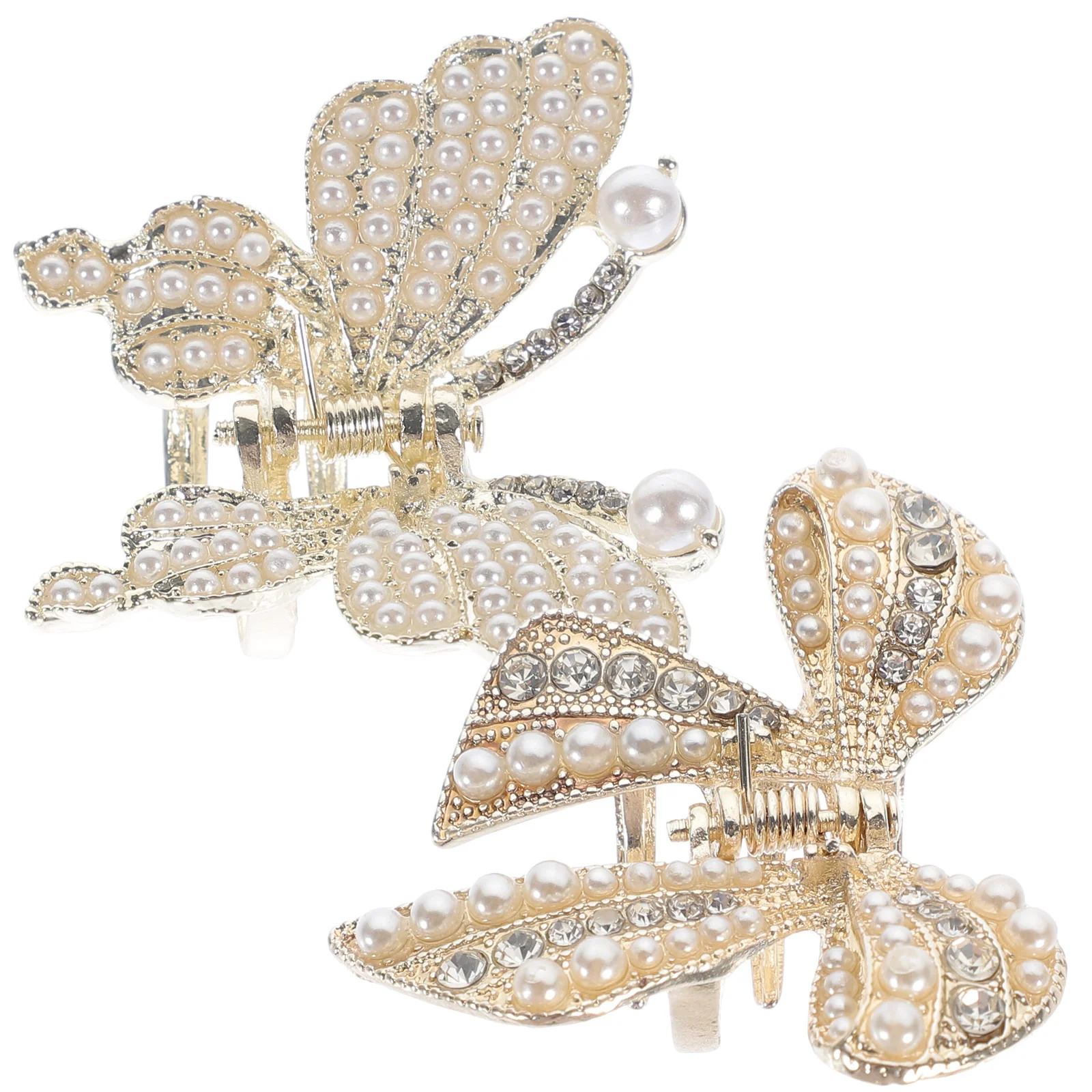 

2pcs Mini Metal Hair Clip Hair Claw Clip Elegant Hair Clamp Girls Hair Accessory