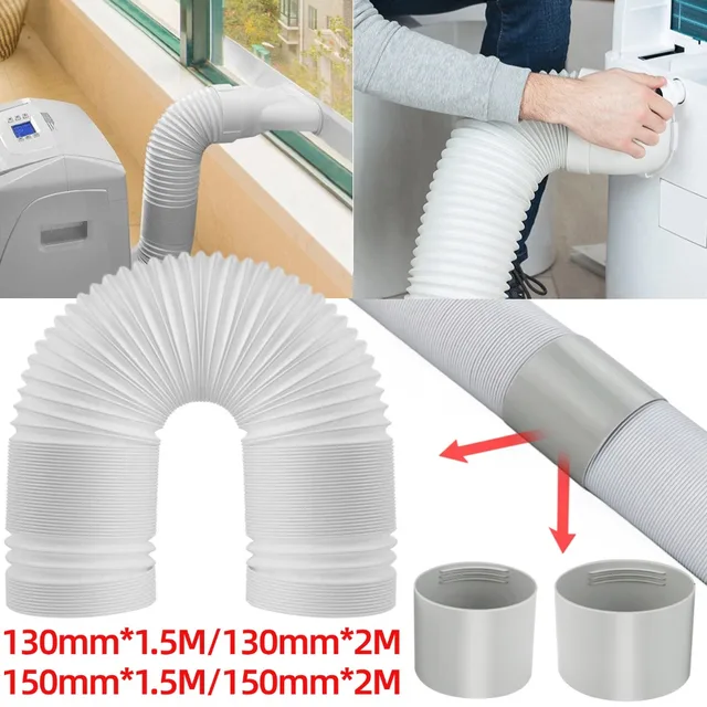 Tube flexible universel pour climatiseur portable, pièces de rechange pour climatisation mobile, tuyau de ventilation accessible, 1.5 m, 2m 1