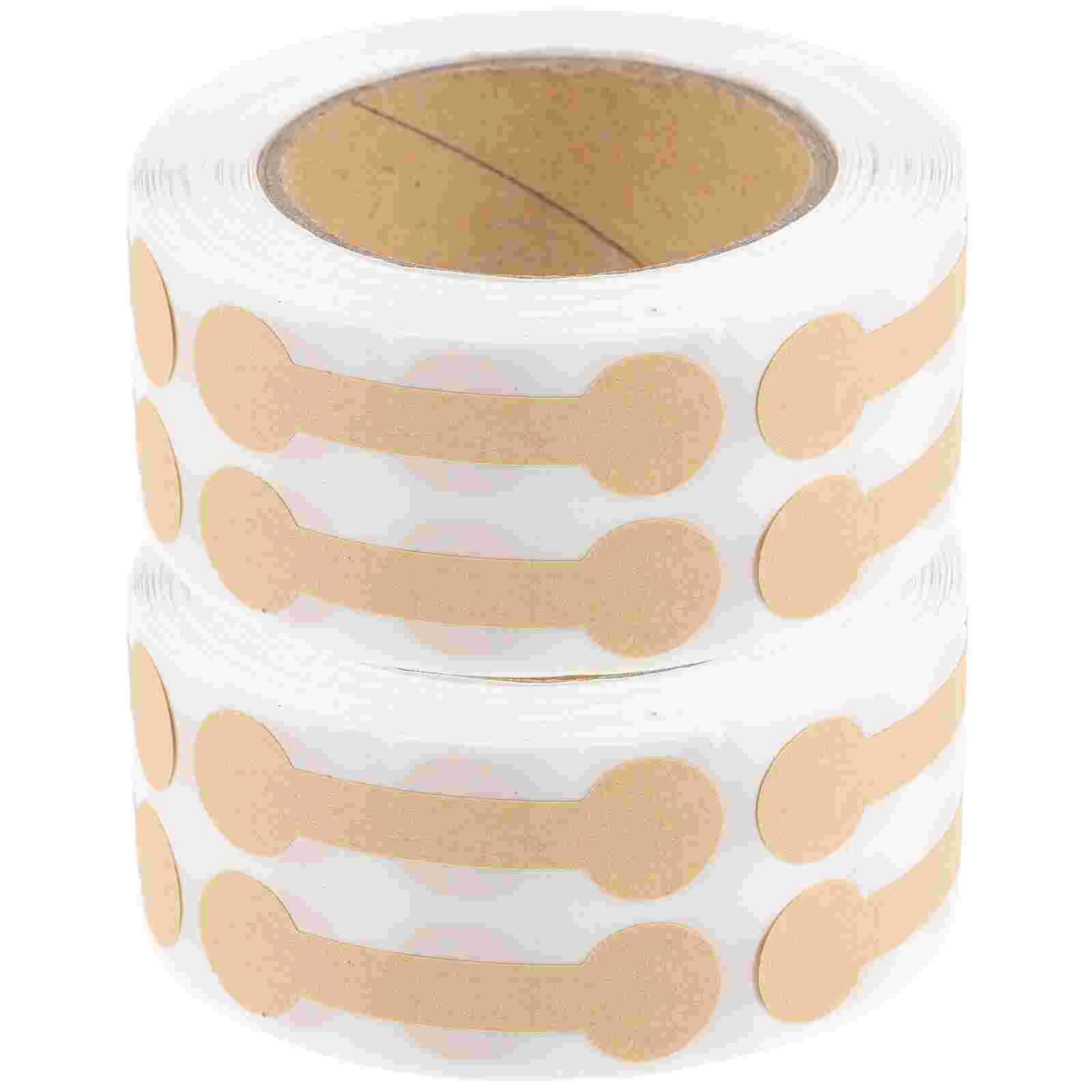 

2 Rolls Label Sticker Tamper Tape Christmas Tags Stickers for Handmade Labels Proof Self Adhesive Paper