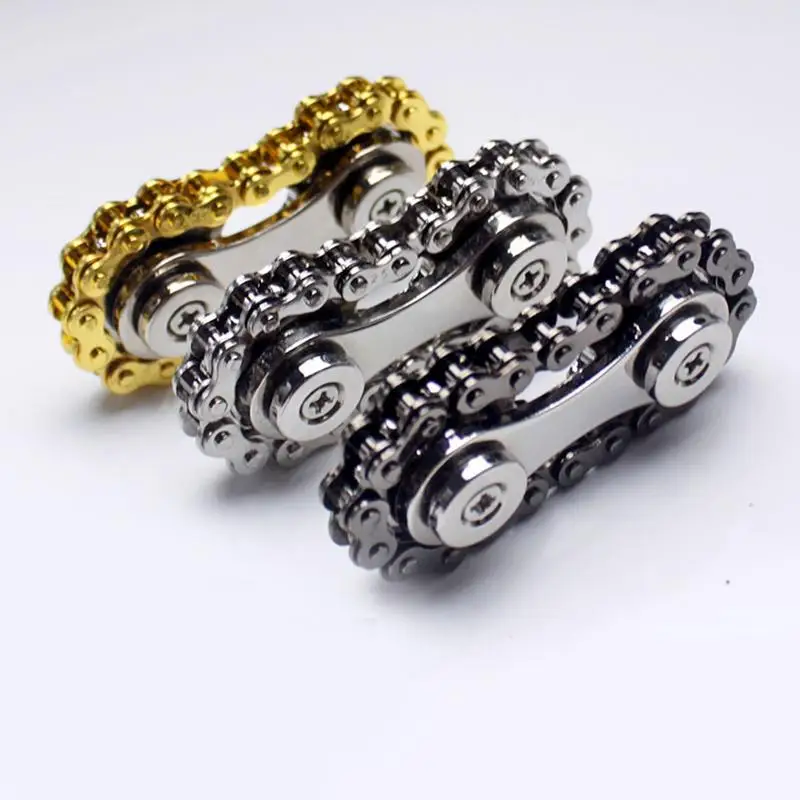 

Sprockets Flywheel Fingertip Gyro Fidget Spinner Antistress Anxiety Metal Bike Chains EDC Spinner Fidget Toys For Adults Kids