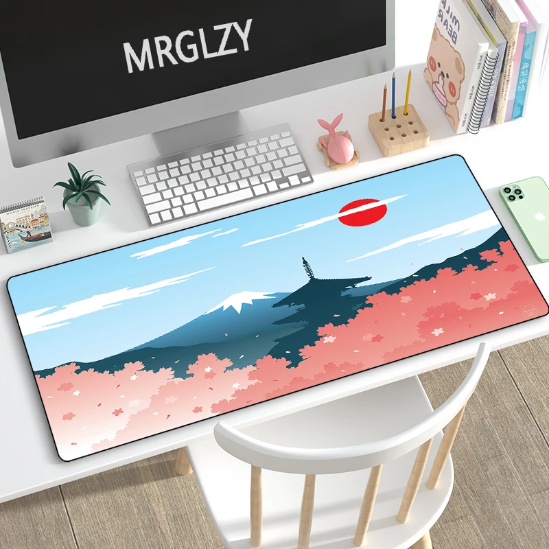 Japanese style Art Mouse Pad XL Mount Fuji Large Desk Mat 40*90/40*80cm