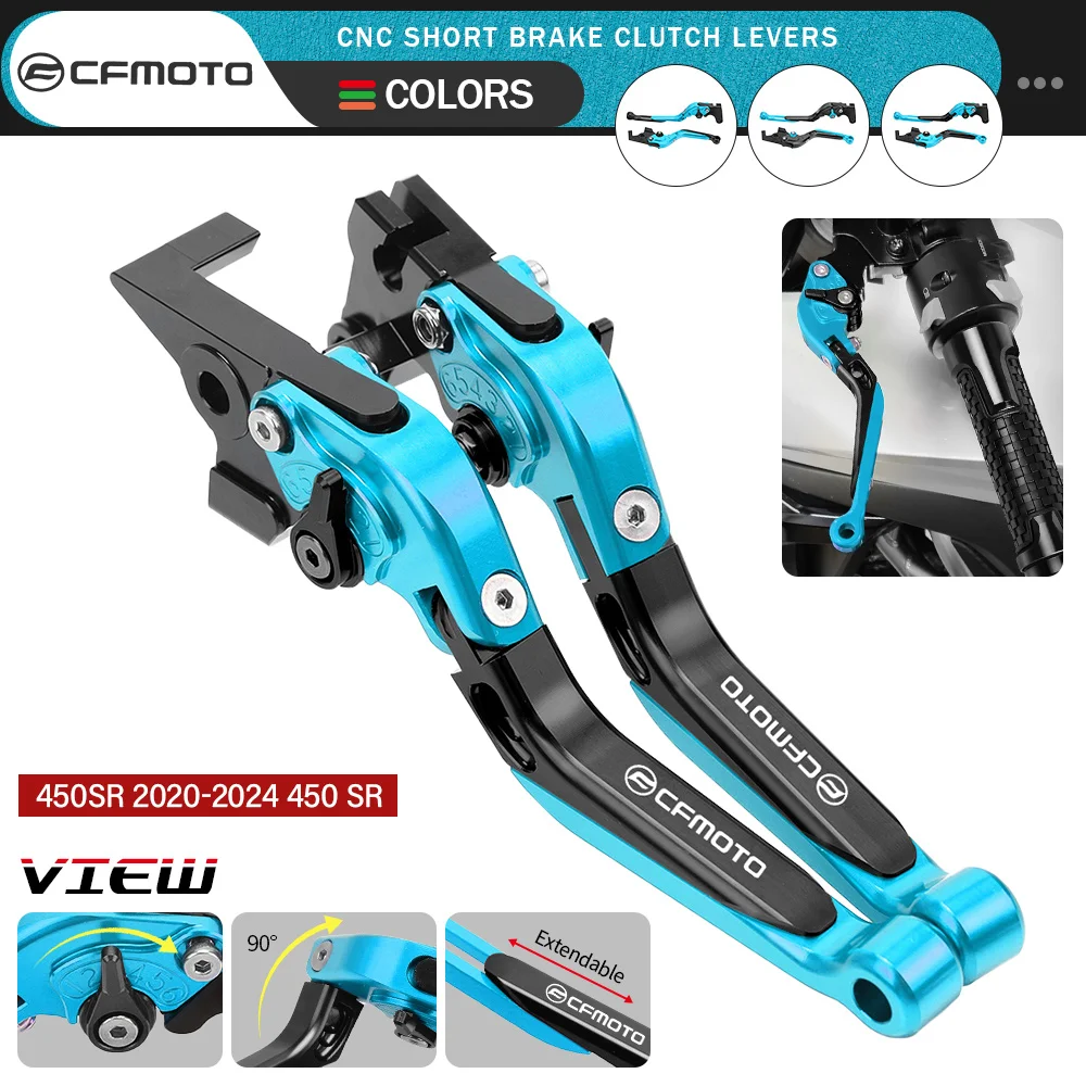 

For CFMOTO 450SR 2020 2021 2022 2023 2024 Motorcycle Accessories Adjustable Brakes Clutch Levers Handlebar Handle Brake 450SS