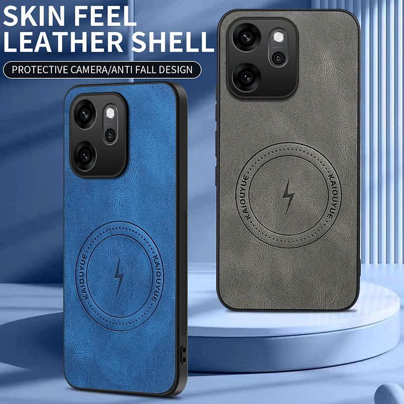 Luxury Classic Leather Magnetic Phone Case Cover