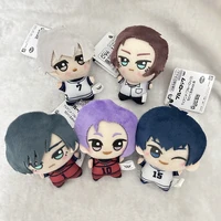 10cm Anime Volleyball Boy Blue Lock Kawaii Bag Pendant Keychain Isagi Mikage Reo Rin Itoshi Sae Blue Prison Plush Toy Kids Gift