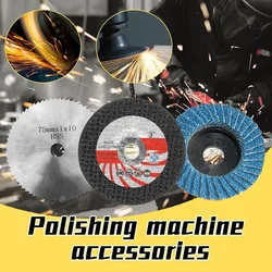 1pc 75mm Diameter 10mm Bore Angle Grinder Attachment HSS Saw Blade Carbite Cutting Disc Polishing Disc Power Tool Workshop Acc