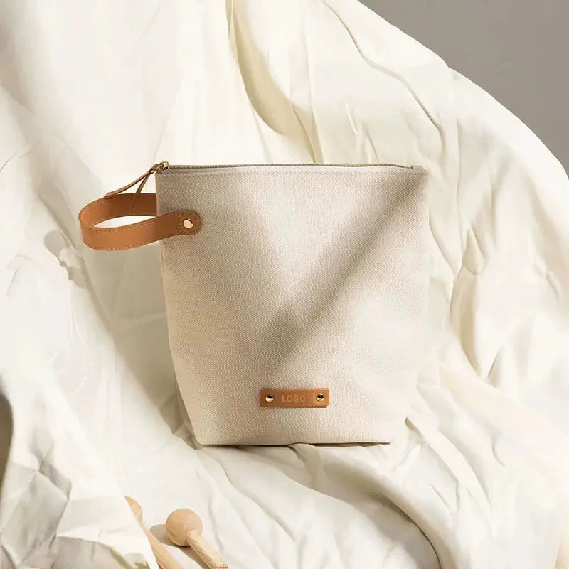 Canvas Makeup Bag Portable Outdoor Handbag Cosmetic Organizer 4 Style Options