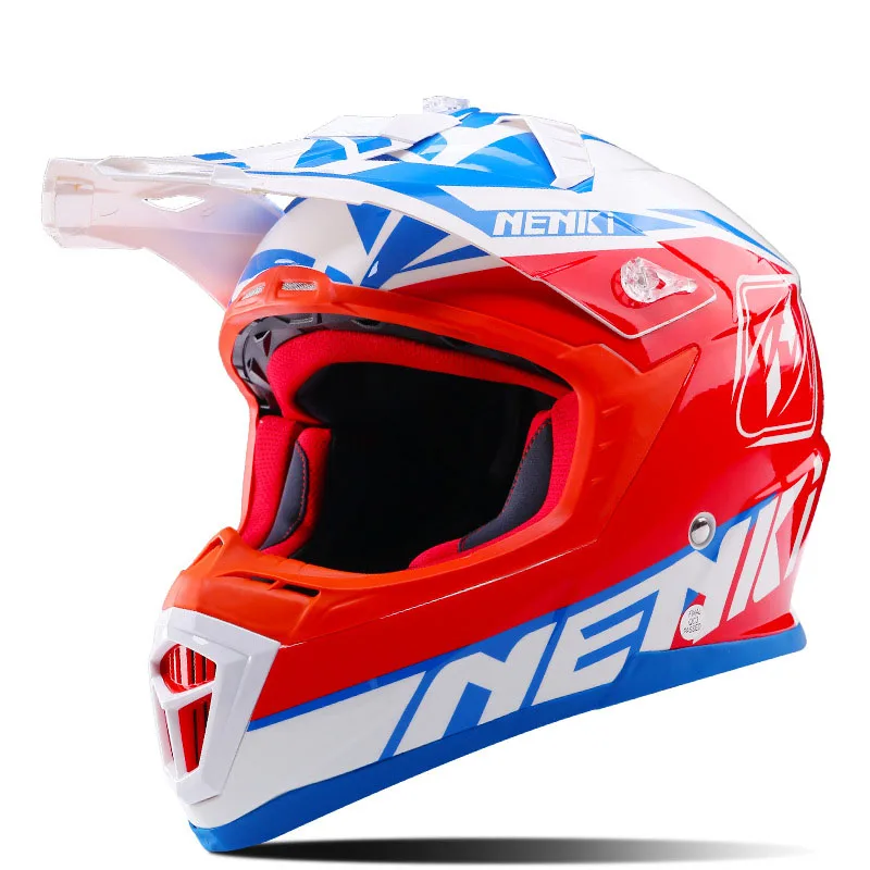 

Летний дышащий мотоциклетный шлем в горошек, шлем для внедорожника, мужской гоночный ралли, мотоциклетный шлем