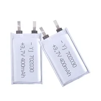 3.7V 400mAh Polymer Lithium LiPo Rechargeable Battery 702030 For Bluetooth headset, beauty instrument, selfie stick, spray, etc - Image 3
