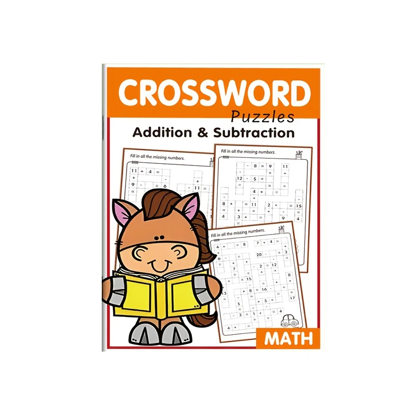 32-Page Math Fill-In-The-Blank Puzzle Activity Book: Children's Addition and Subtraction Practice Workbook | Learning and Educational Writing Aids | Family Education, Classroom Essential Interactive Learning Books, Durable Arithmetic Practice Books, Parent Teaching Aids, Birthday, Christmas Gifts