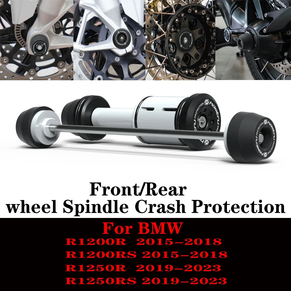 

Для BMW R1200R R1200RS R1250R R1250RS 2015-2023 защита от удара шпинделя переднего и заднего колеса