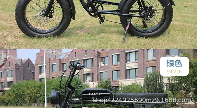 RZOGUWEX Bicicleta Eléctrica, Ebike Todoterreno de 20 Pulgadas para Adultos  con 48V 25Ah Batería de Iones de Litio Desmontable, Bicicleta de Nieve de 7  Velocidades con Dos Amortiguadores : : Deportes y