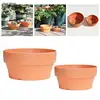 Round Plant Pot Tray Drainage Holes Imitation Ceramic Flower Pot Plate Gardening Supplies Flowers Plants Cactus 2