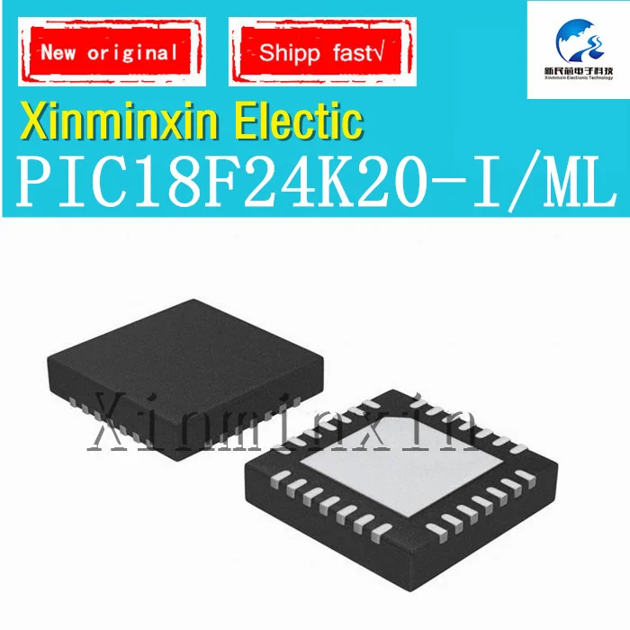 

1PCS/lot PIC18F24K20-I/ML QFN28 IC chip New Original