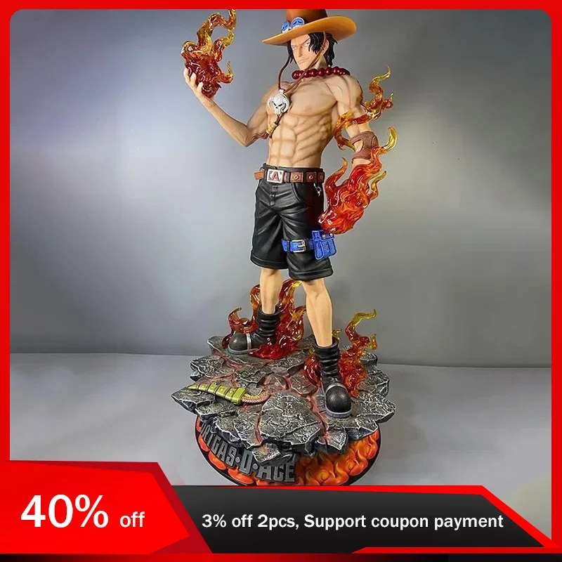 25Cm One Piece Ace Figure 2.0 Fire Fist Portgas D Ace Action Figure Pvc Anime Model Giocattoli Per Bambini Regali Per Ragazzi Bambole Ornamenti