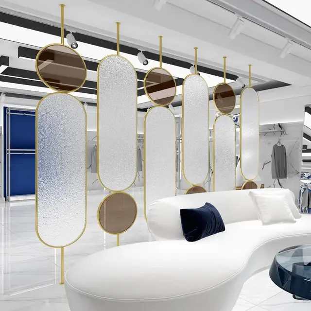 Alsó Képernyőn Megjelenő Bejárat Changhong Üveg Rozsdamentes Acél Egyszerű Modern Nappali Megakadályozza A Rossz Szerencse Dekoratív Fali Vasművészetet - Image 3