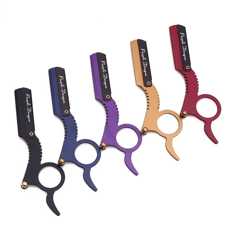 Straight Edge Barber Razor Haircut Beard Eyebrow Shaving Tool Manual