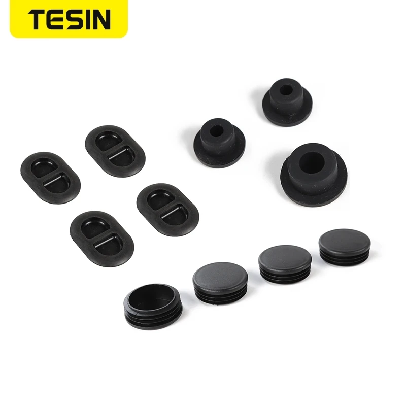 TESIN 자동차 섀시 바닥 배수 플러그, 뒷문 문짝 구멍, 방수 플러그 트림 커버 액세서리, 지프 랭글러 JL 2018-2024 업