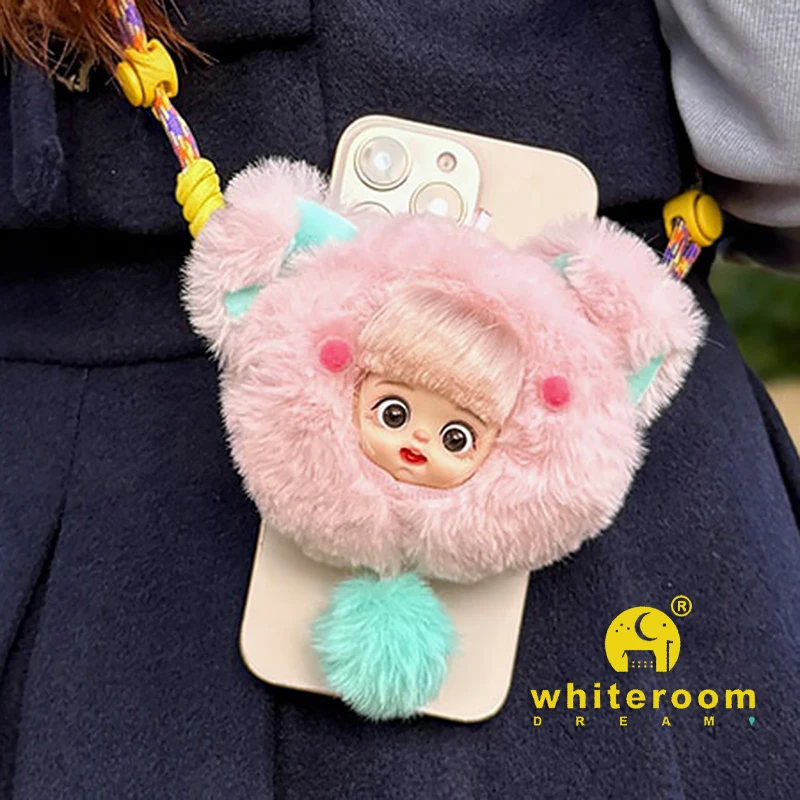 Phone Back Clip Straps Accessories Mini Doll Surprise Cute Girl DIY Fashion Animal Playful Mischievous Baby Bag Birthday Gift