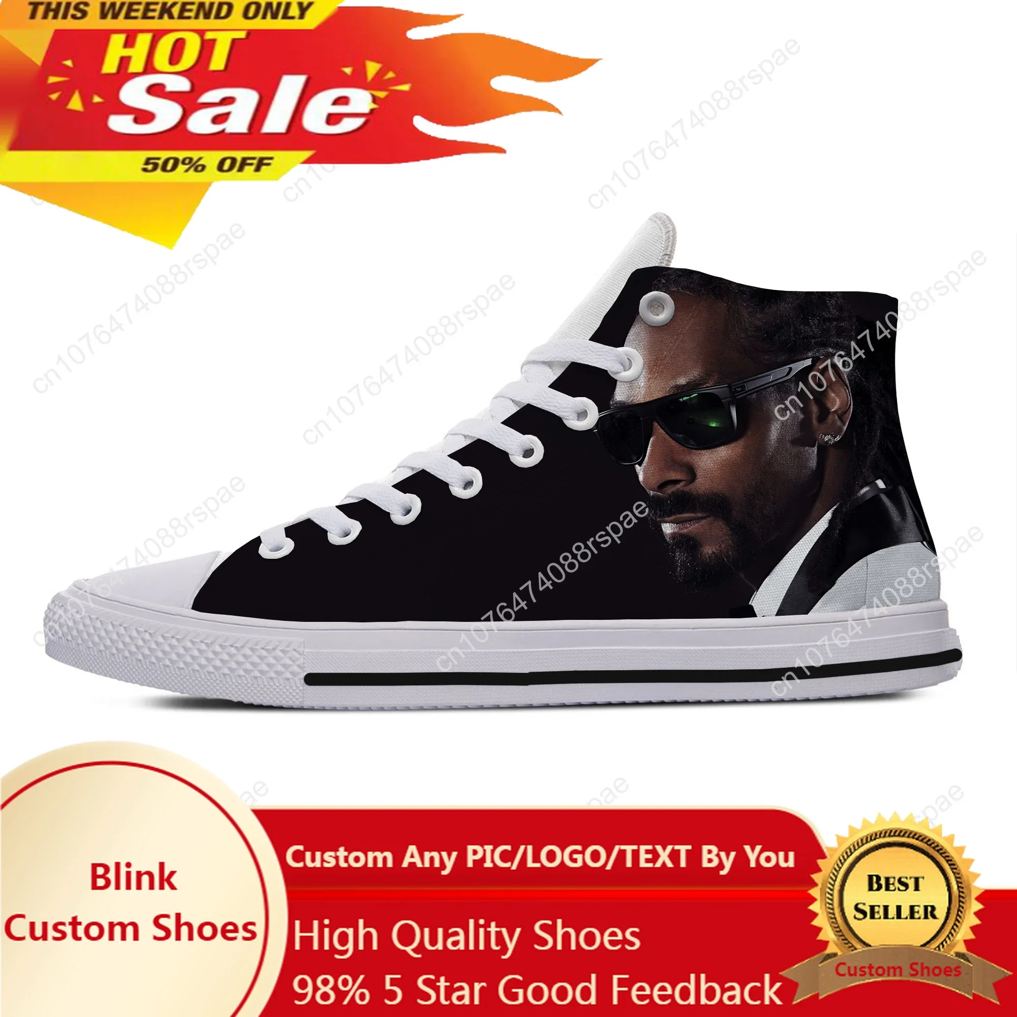 

Летние Новые мужские и женские модные туфли, рэпер певец, Снуп, Догг, дышащие удобные холщовые туфли, легкие туфли с высоким верхом