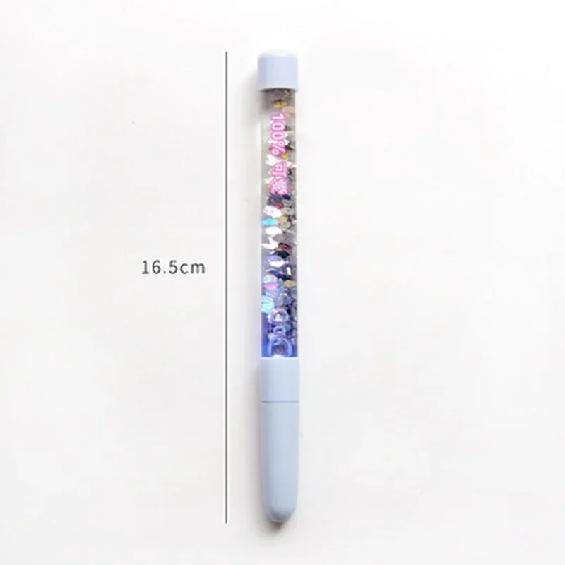 2Pcs Cute 0.5mm Ballpoint Pen luxury Drift Sand Glitter Crystal MultiColor Creative Ball Kids Gift School Office Supplies